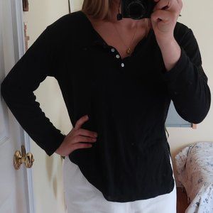 90s gap linen henley